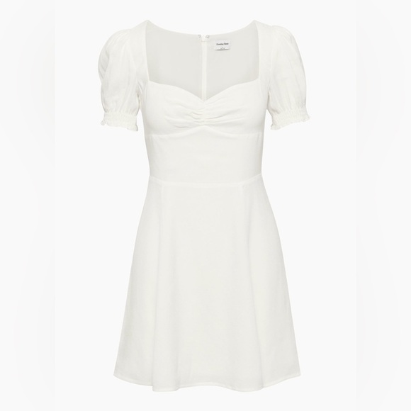 Sunday Best TINSLEY White Mini Dress with Puff Sleeves SIZE 0 NWOT - Picture 3 of 7